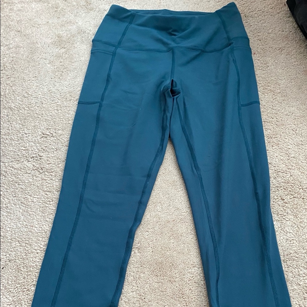 blue leggings